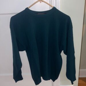 Women's Crewneck Sweater in Deep Teal
